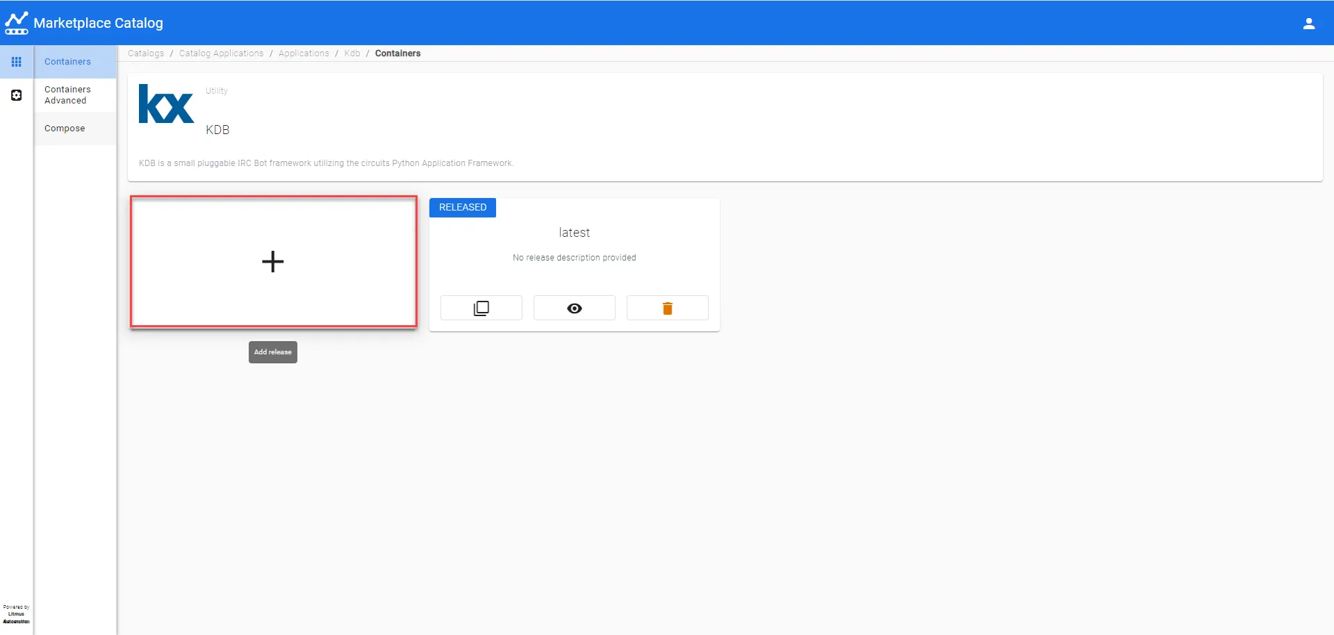 Add release button