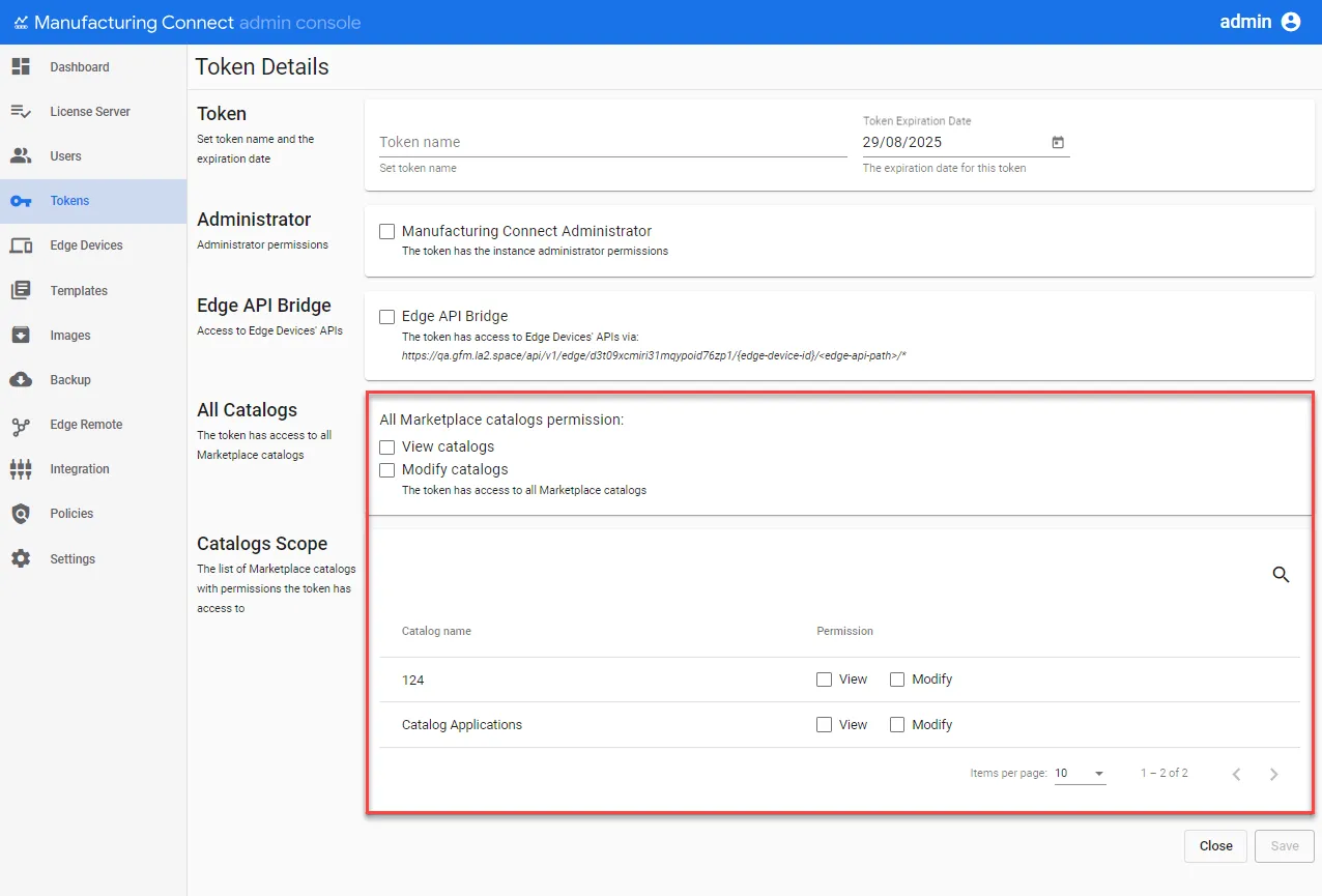 Catalogs and Scope Option