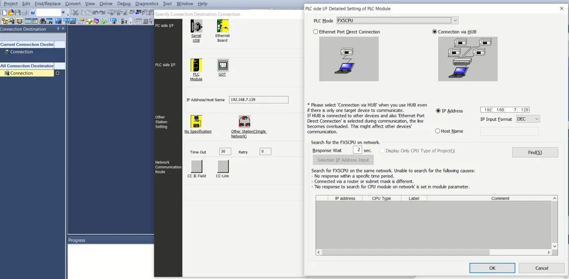 Network browse step