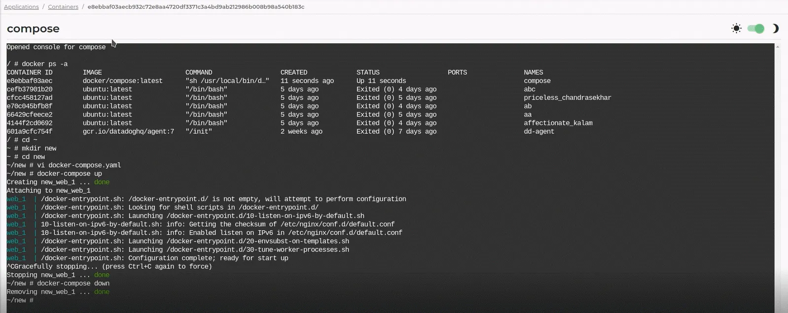 Example code Example code