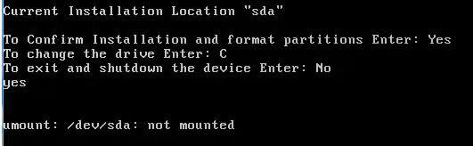 Confirmation message Confirmation message
