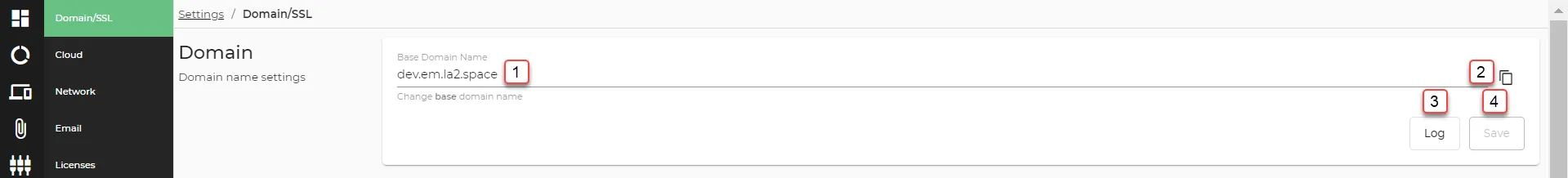 Domain/SSL: Domain