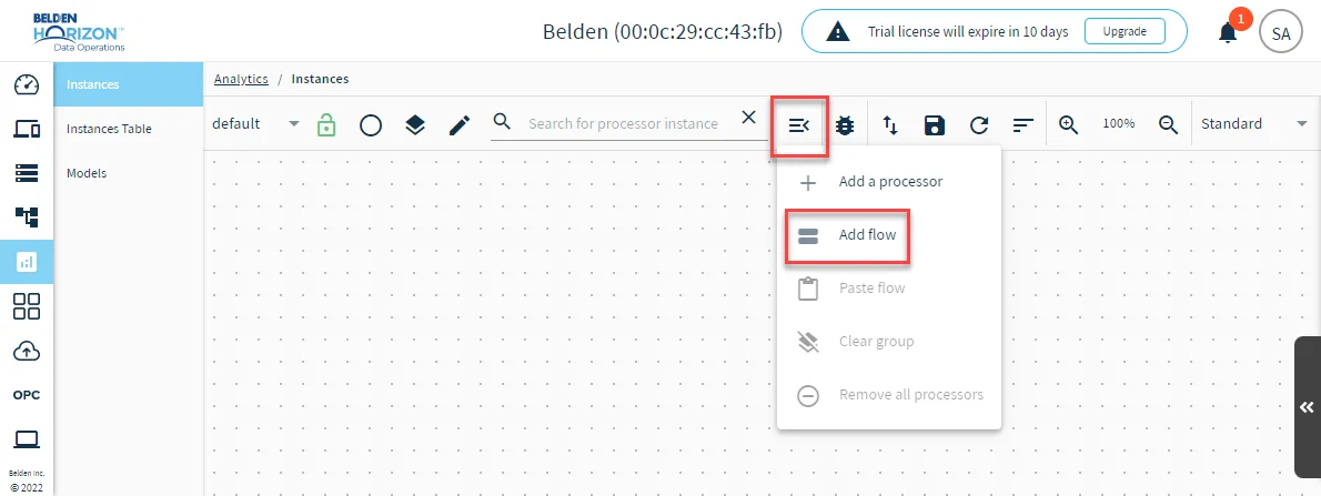Add flow option Add flow option