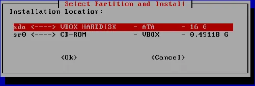 Select partition step