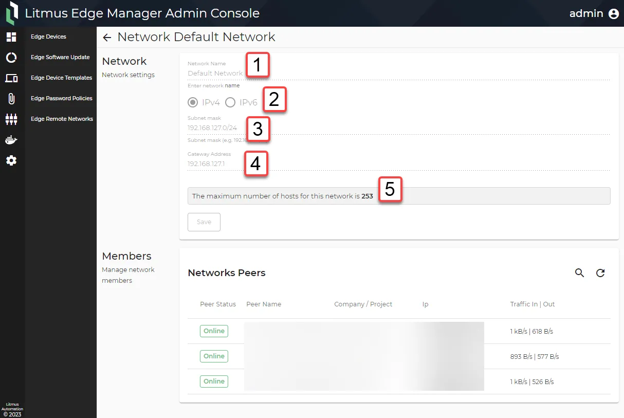 Edge Remote Networks: Network View