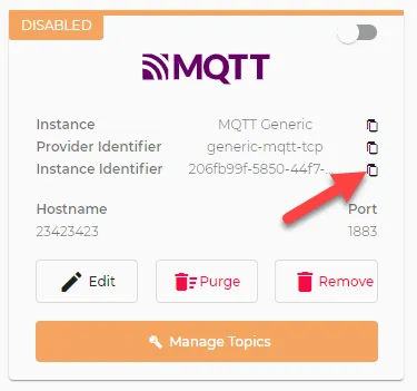 Instance Identifier field