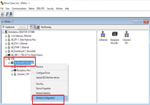 Module Configuration option Module Configuration option