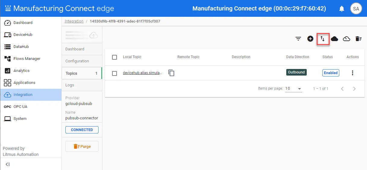 Import from DeviceHub icon