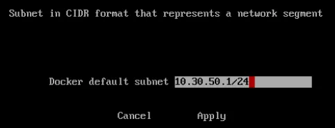 Manufacturing Connect Edge Terminal Docket Subnet configuration