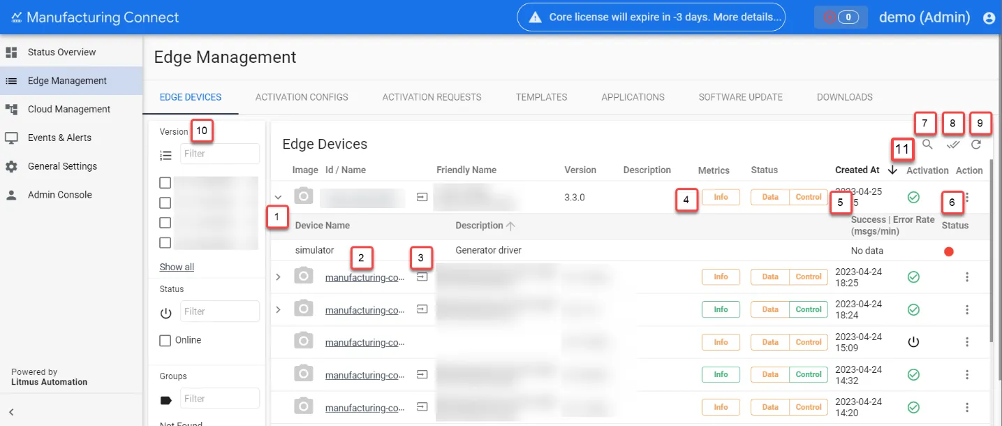 Manufacturing Connect: Edge Devices Manufacturing Connect: Edge Devices