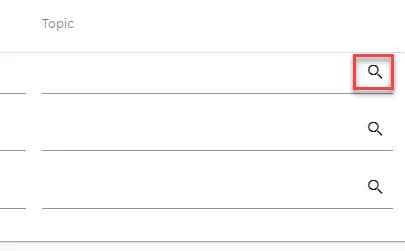 Topic search icon Topic search icon