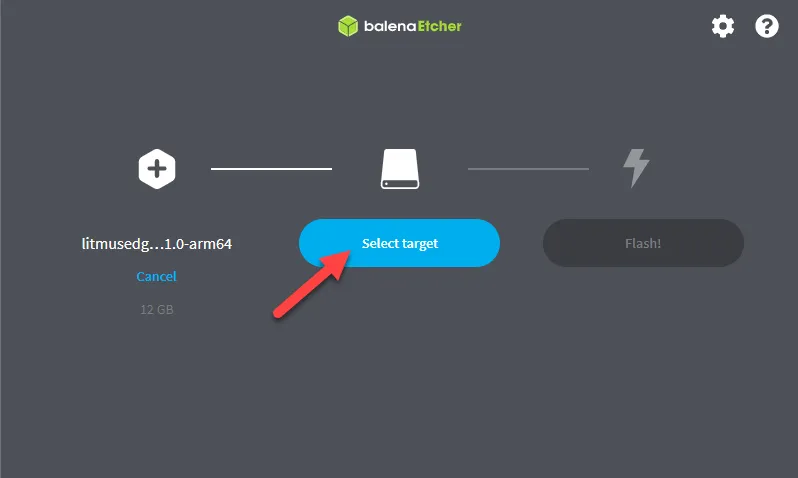 Select target option