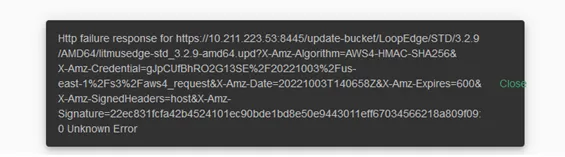 Failed HTTP response during Firefox Upload 