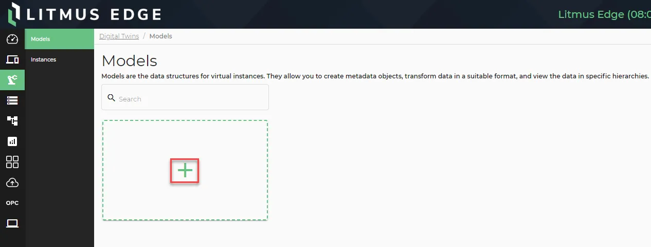 The Create a Model tile