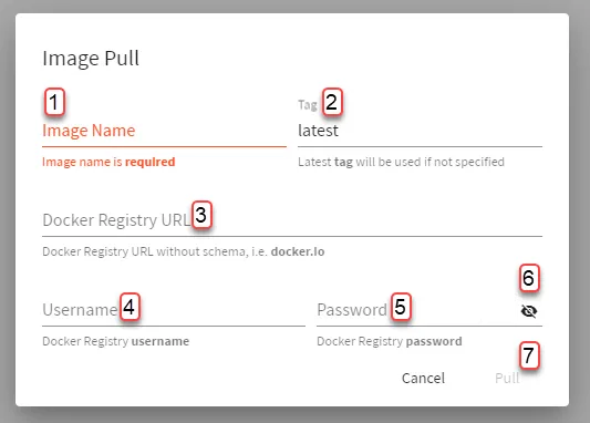Belden Horizon Data Manager Admin Console : Docker Images : Image Pull