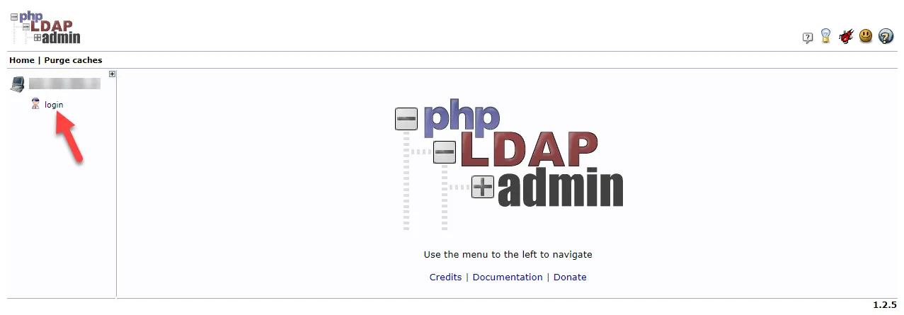 PHP LDAP Admin UI Landing Page - Login PHP LDAP Admin UI Landing Page - Login