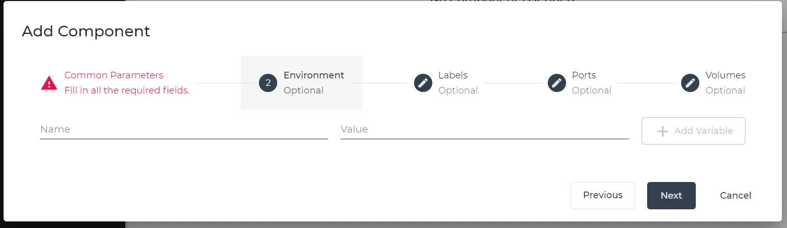 Add Component: Environment