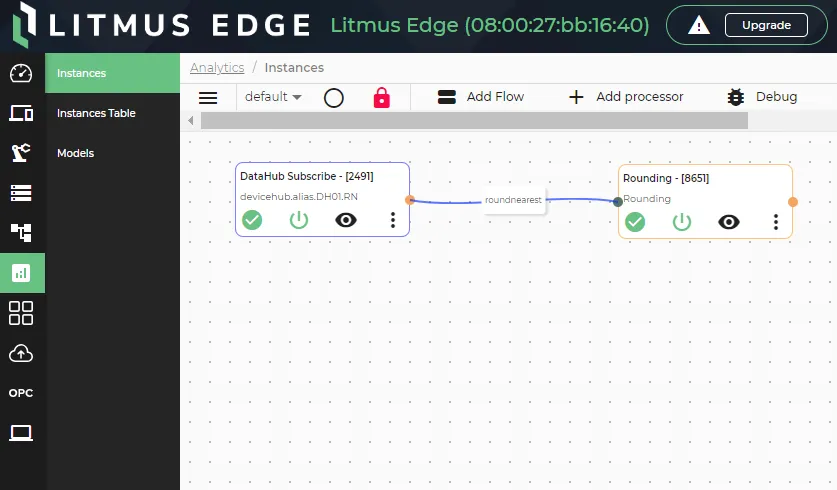 Processor flow for roundnearest tag