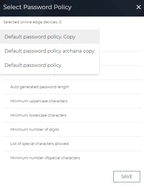 Change Password Policy Change Password Policy