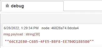 Flow Manager view debug message