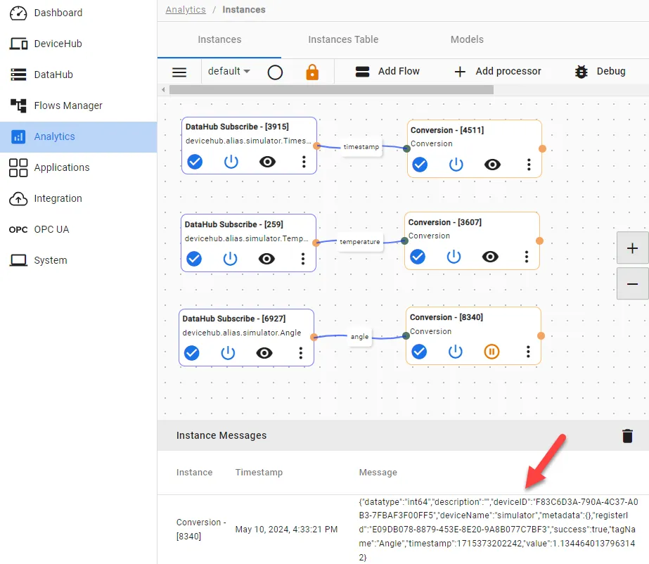 Converted value from degrees to radian Converted value from degrees to radian
