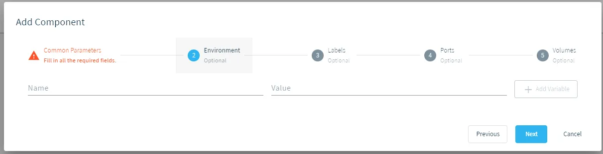Add Component : Environment