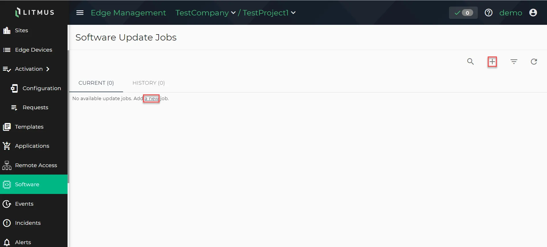 Add new job icon