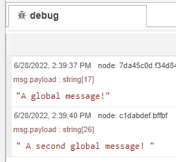 Flow Manager view debug message