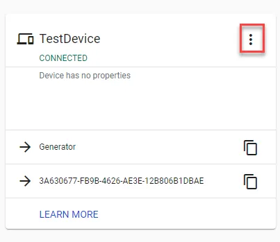 Device topic name