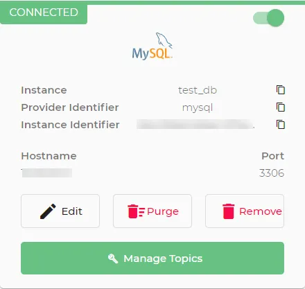 Database integration tile