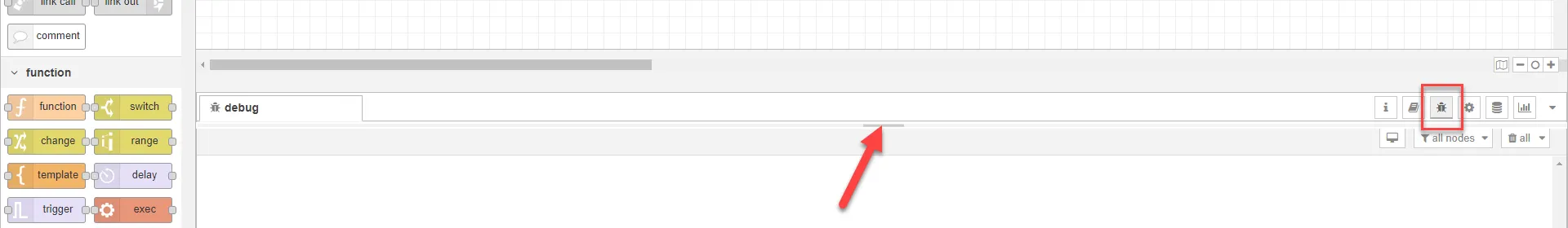 Debug node messages