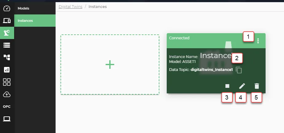 Management options for individual instance