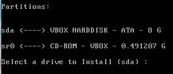partition name prompt partition name prompt