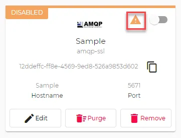 The enable logging icon