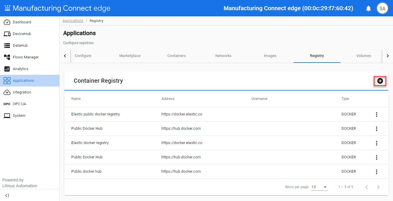 Add Registry icon Add Registry icon