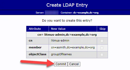 PHP LDAP Admin UI Create LDAP Entry Page PHP LDAP Admin UI Create LDAP Entry Page