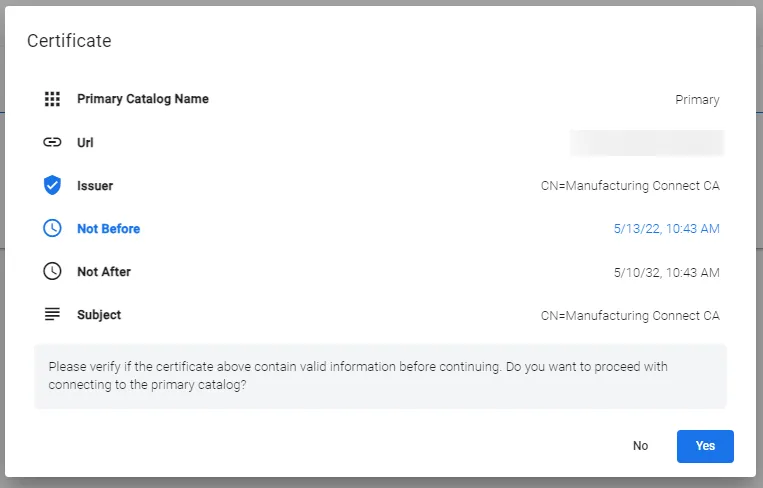 Confirm Certificate