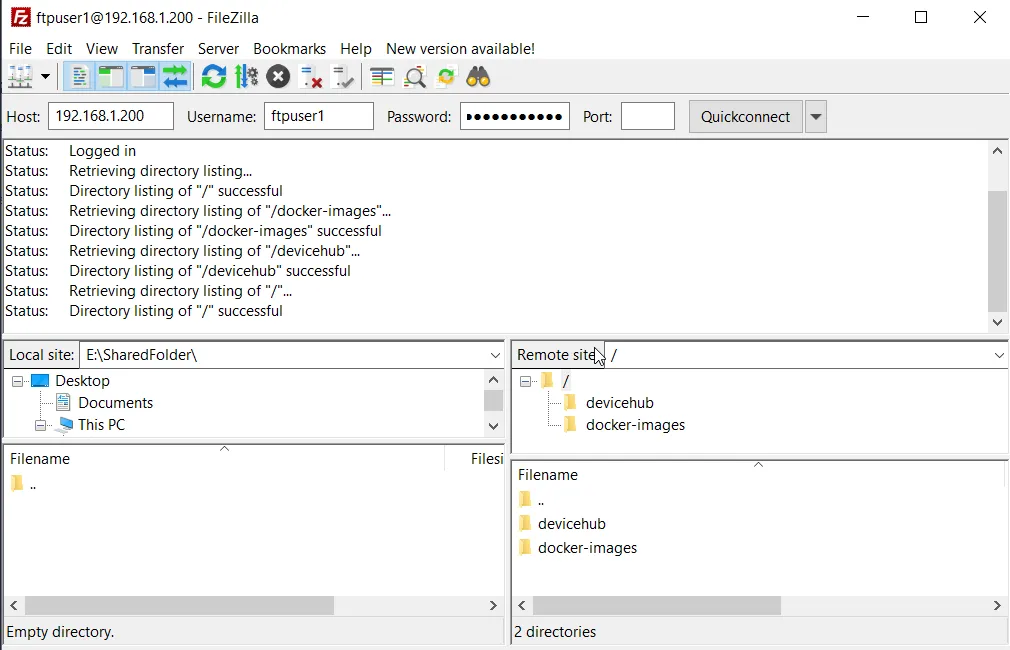 Filezilla Client for FTP Server Filezilla Client for FTP Server