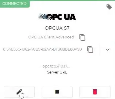 OPC UA Client Advanced  connector tile 