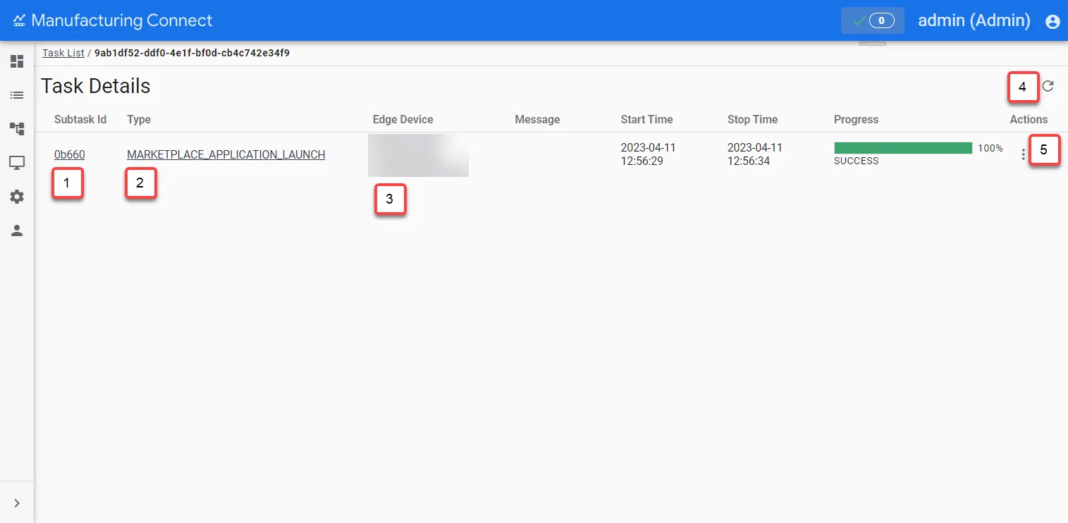 Manufacturing Connect Task Details Manufacturing Connect Task Details