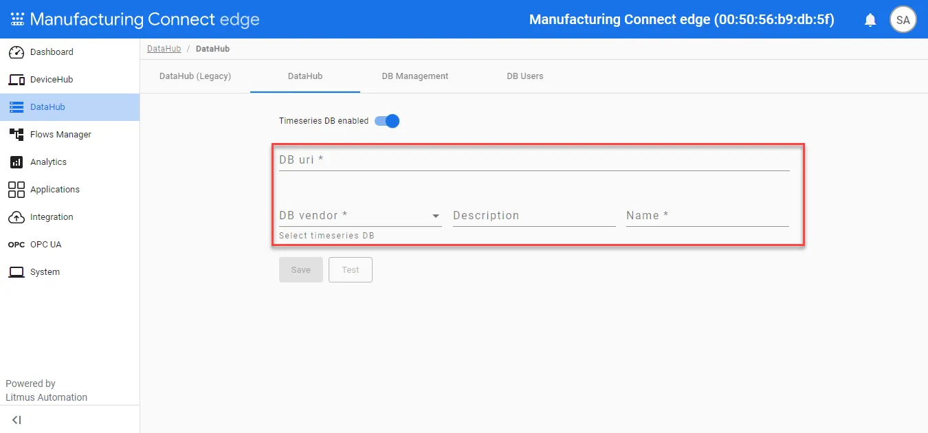 Timeseries DB fields