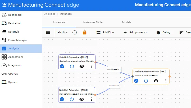 Completed Analytics Flow