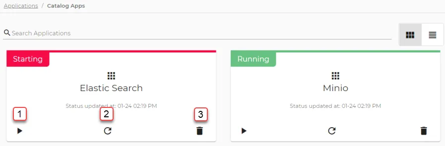Management options for applications Management options for applications