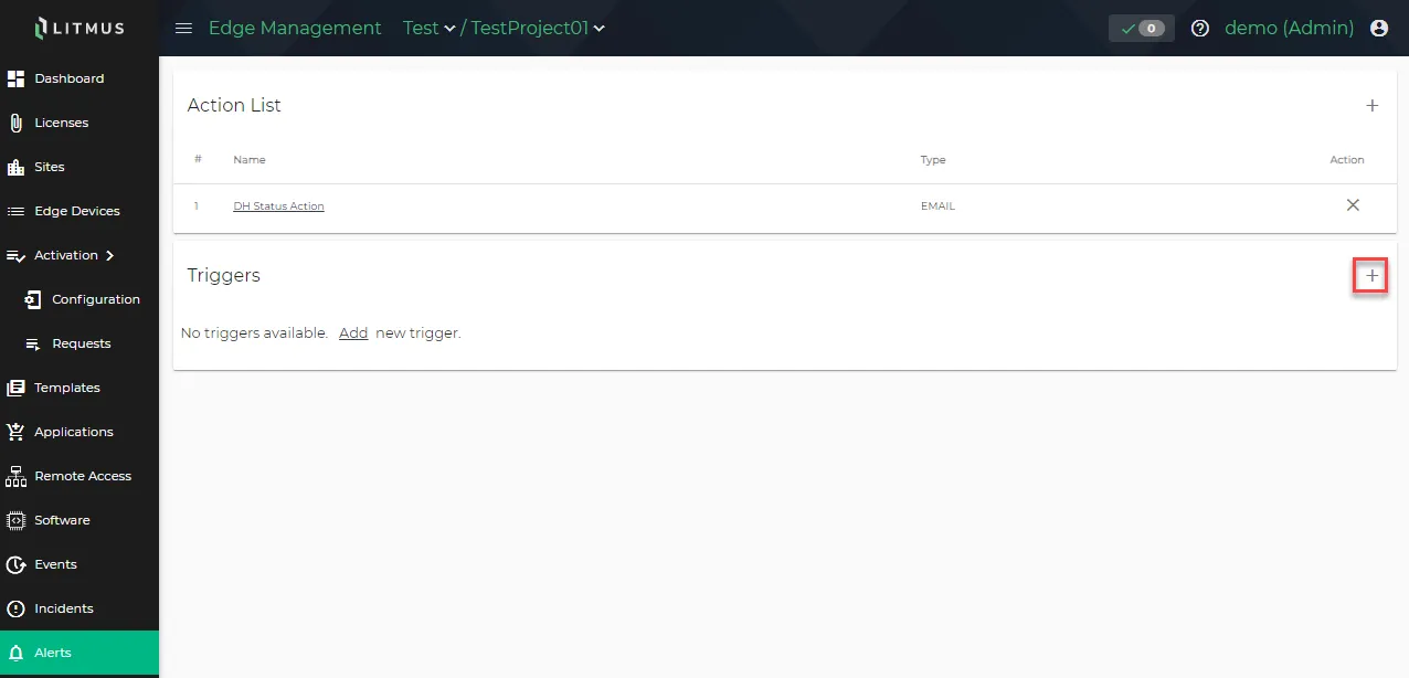 Add new Trigger icon