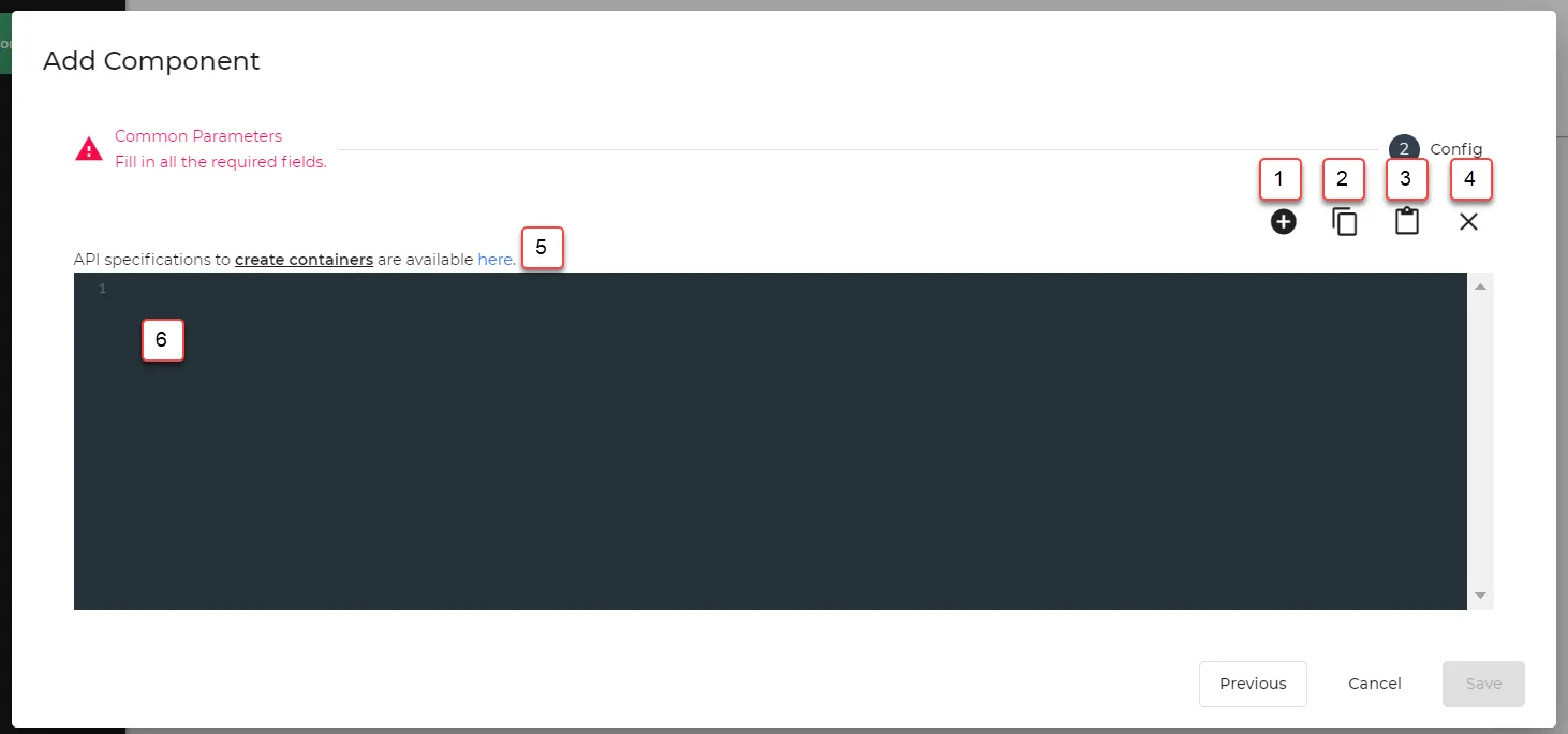 Add Component: Config