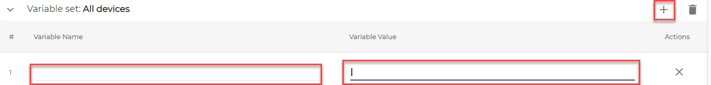 Add new variables for All Devices Add new variables for All Devices