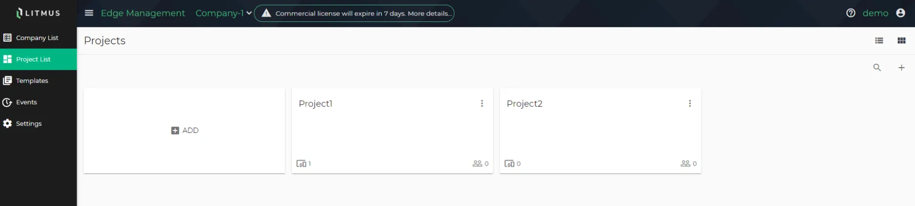 Projects List