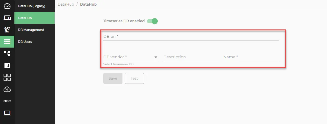 Timeseries DB fields