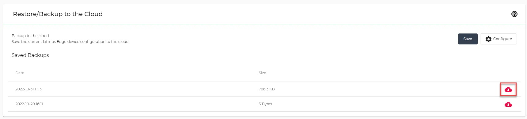 Restore from Cloud icon Restore from Cloud icon