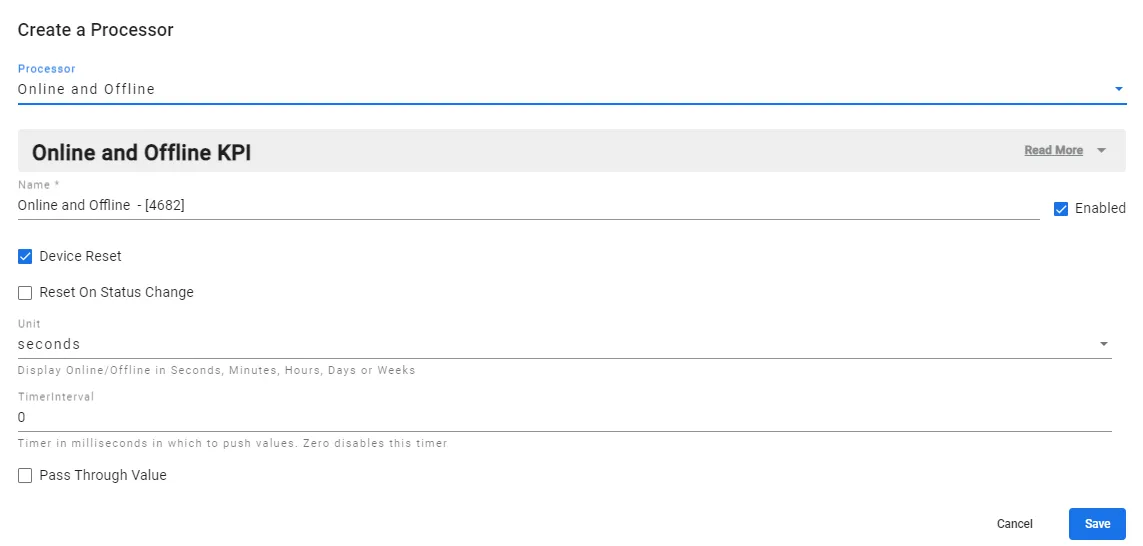 Online and Offline Percentage Parameter
